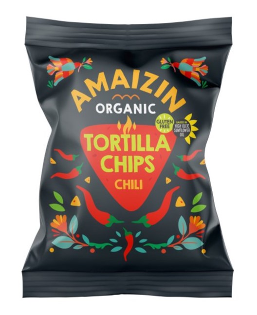 AKCE - 30% Chipsy Amaizin chilli BIO, 75g