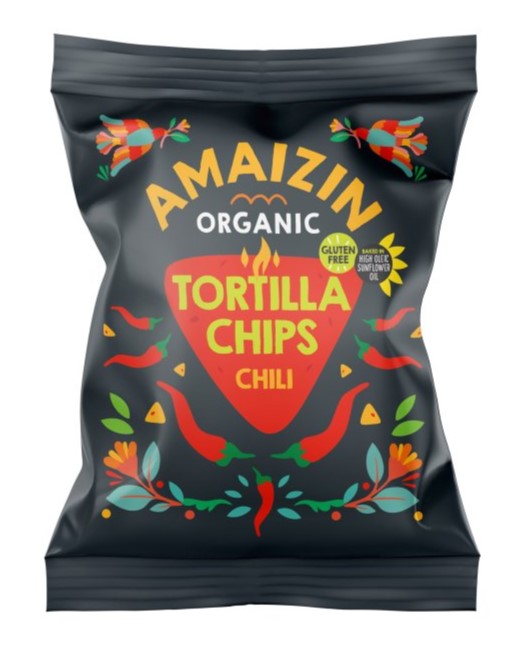 AKCE - 50% Chipsy Amaizin chilli BIO, 75g