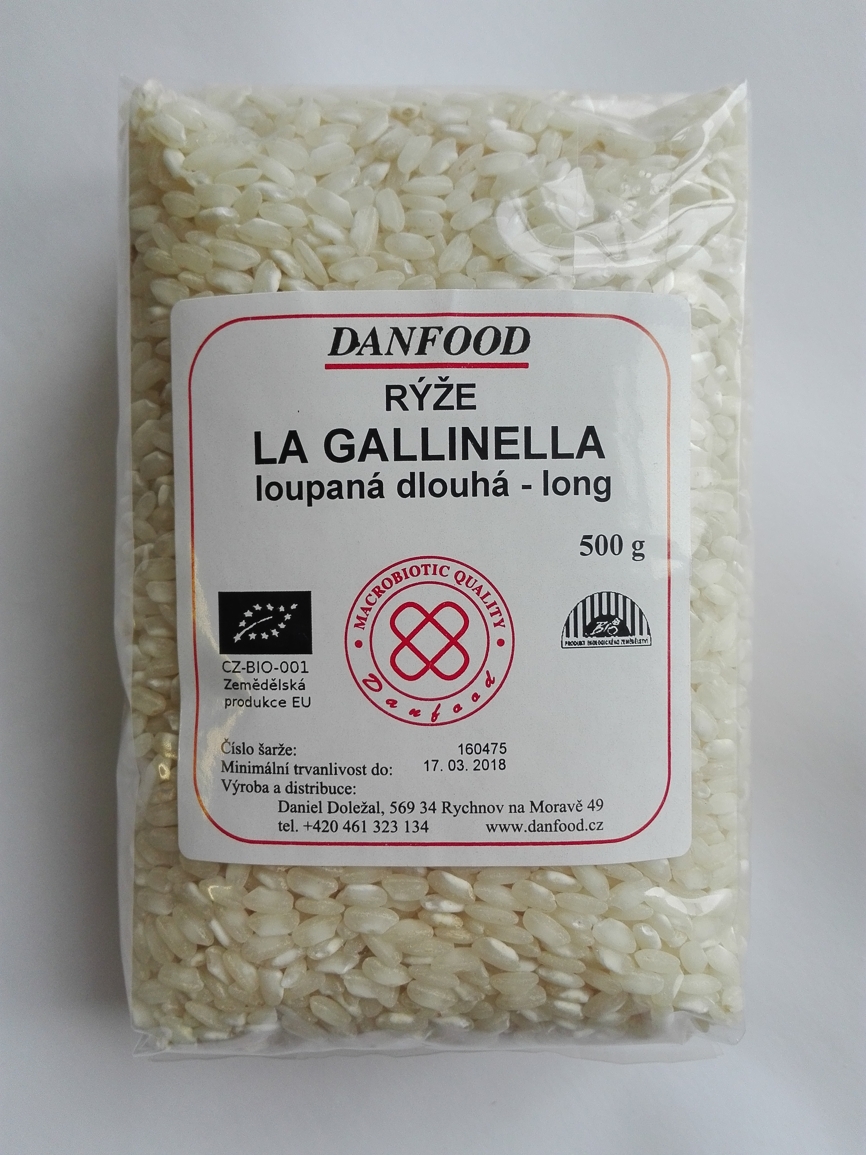 Rýže La Gallinella bílá LONG BIO, 500g