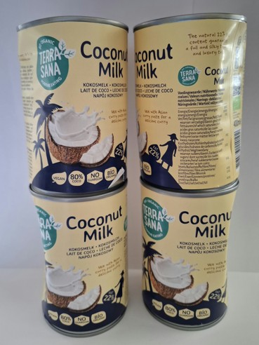 AKCE - 30% Kokosové mléko Terrasana BIO, 400ml