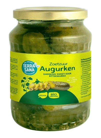 Okurky sladkokyselé BIO 680g