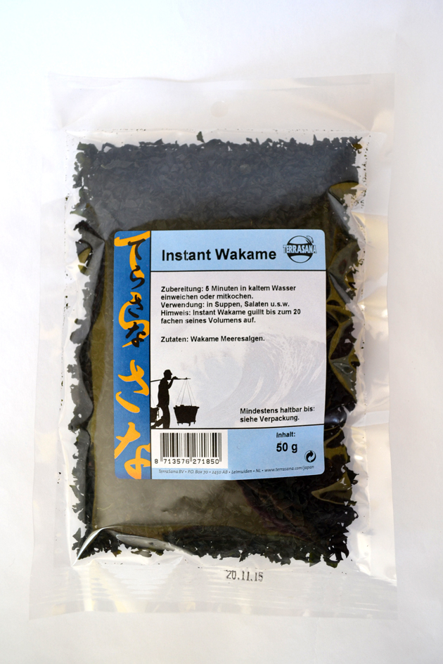 Mořská řasa Wakame instantní 50g