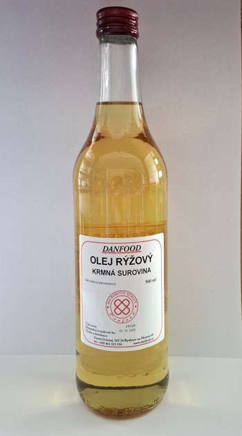 Olej rýžový - krmná surovina 500ml