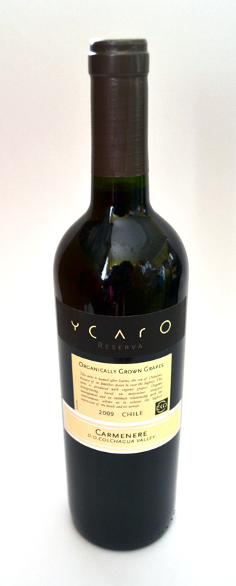 Červené víno Carmenere Ycaro BIO 750ml