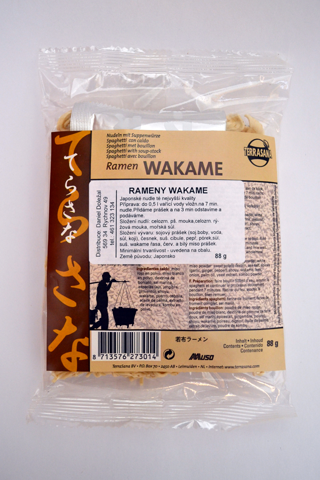 Těstoviny ramen wakame 88g