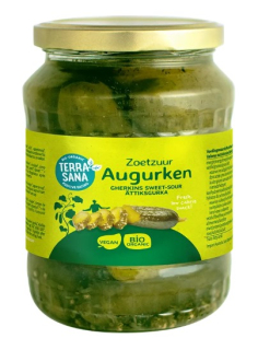 Okurky sladkokyselé BIO 680g