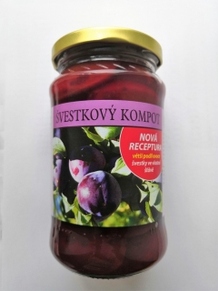 Kompot švestkový bez cukru BIO 350g