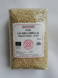 Rýže La Gallinella Natural SHORT BIO, 500g